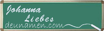 Johanna Liebes Visitenkarte